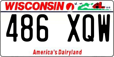 WI license plate 486XQW
