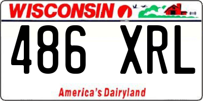 WI license plate 486XRL
