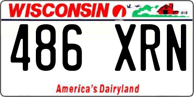 WI license plate 486XRN