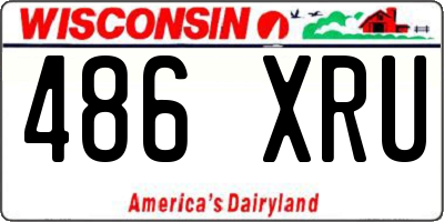 WI license plate 486XRU