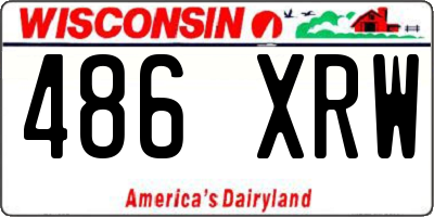 WI license plate 486XRW