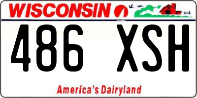 WI license plate 486XSH