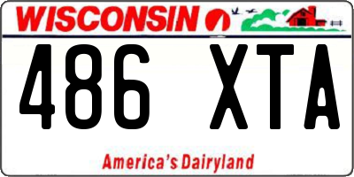WI license plate 486XTA