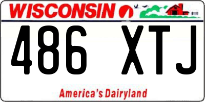WI license plate 486XTJ