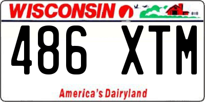 WI license plate 486XTM