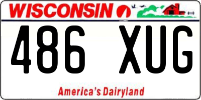 WI license plate 486XUG