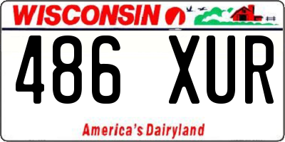 WI license plate 486XUR