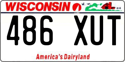 WI license plate 486XUT