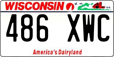 WI license plate 486XWC