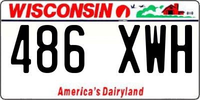 WI license plate 486XWH