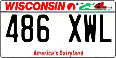 WI license plate 486XWL