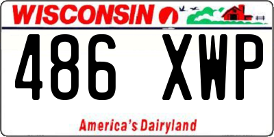 WI license plate 486XWP