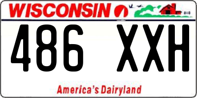 WI license plate 486XXH