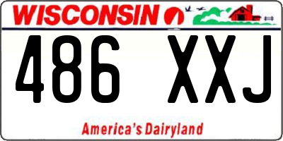 WI license plate 486XXJ