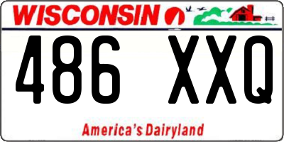 WI license plate 486XXQ
