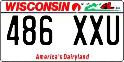 WI license plate 486XXU