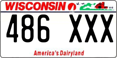 WI license plate 486XXX