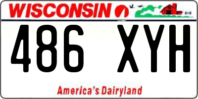 WI license plate 486XYH