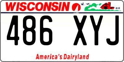 WI license plate 486XYJ
