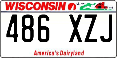 WI license plate 486XZJ