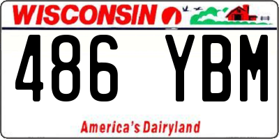 WI license plate 486YBM