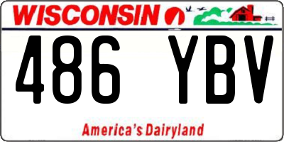WI license plate 486YBV