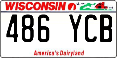 WI license plate 486YCB