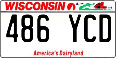 WI license plate 486YCD