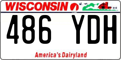 WI license plate 486YDH