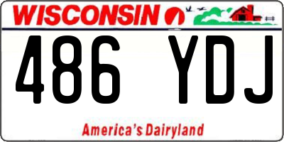 WI license plate 486YDJ
