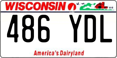 WI license plate 486YDL
