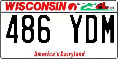 WI license plate 486YDM