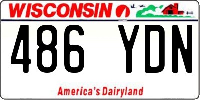 WI license plate 486YDN