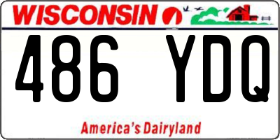 WI license plate 486YDQ