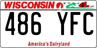 WI license plate 486YFC