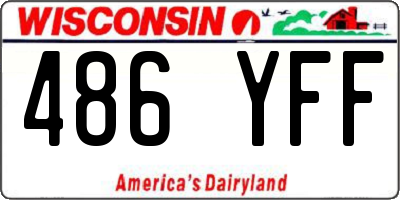 WI license plate 486YFF