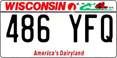 WI license plate 486YFQ