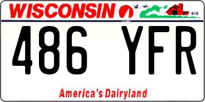 WI license plate 486YFR
