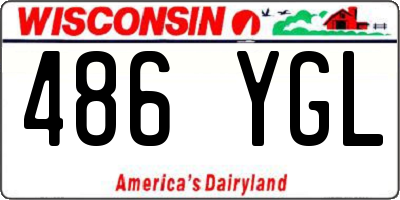 WI license plate 486YGL