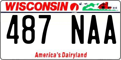 WI license plate 487NAA