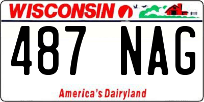 WI license plate 487NAG