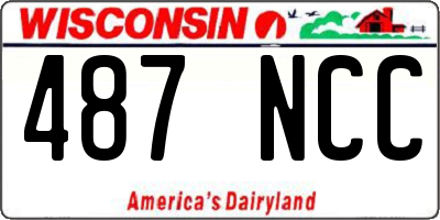 WI license plate 487NCC