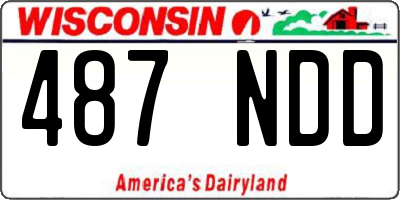 WI license plate 487NDD