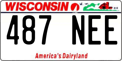 WI license plate 487NEE
