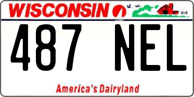 WI license plate 487NEL