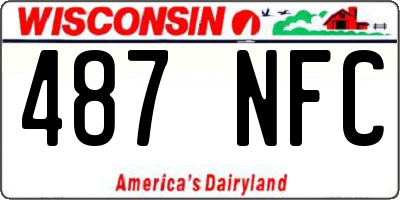 WI license plate 487NFC