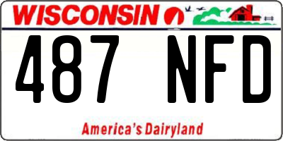 WI license plate 487NFD