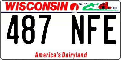 WI license plate 487NFE