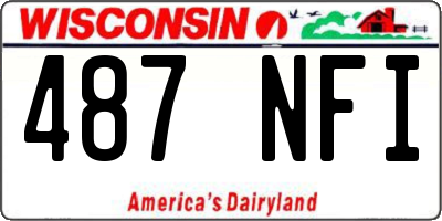 WI license plate 487NFI