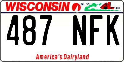 WI license plate 487NFK